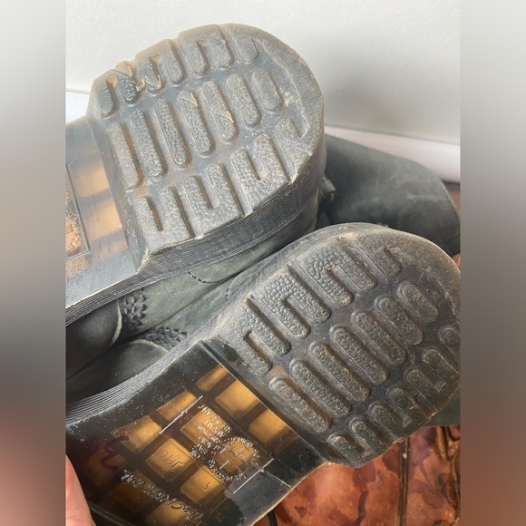 Dr.Martens Triumph 1914 boots black leather spartan fabric grip outsoles size 9 - Picture 9 of 15